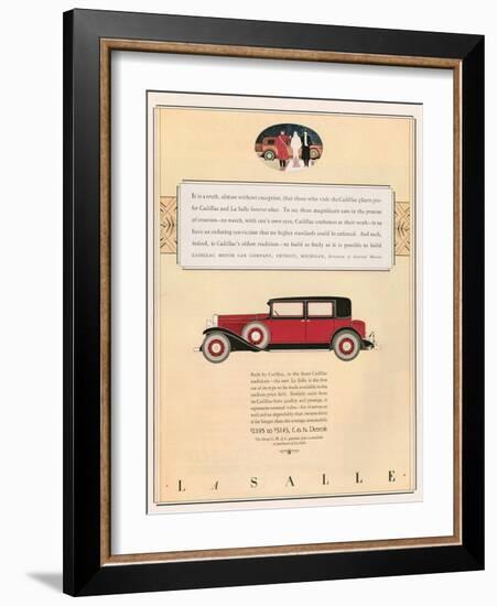 Cadillac, Magazine Advertisement, USA, 1931-null-Framed Giclee Print