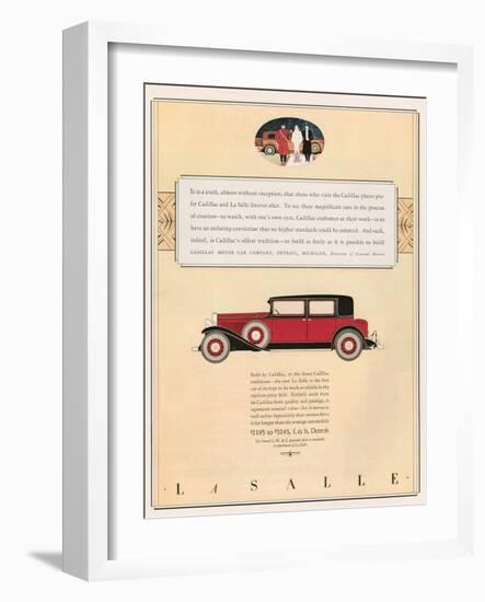 Cadillac, Magazine Advertisement, USA, 1931-null-Framed Giclee Print