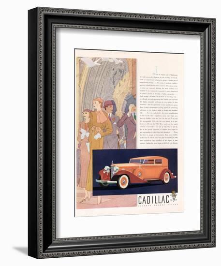 Cadillac, Magazine Advertisement, USA, 1933-null-Framed Giclee Print