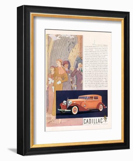 Cadillac, Magazine Advertisement, USA, 1933-null-Framed Giclee Print