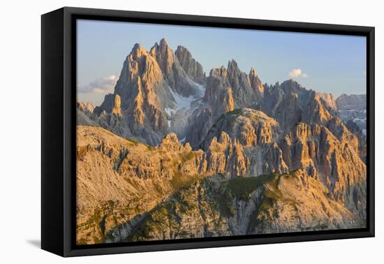 Cadini mountain group (Cima Cadin), Dolomites, Italy-John Guidi-Framed Premier Image Canvas