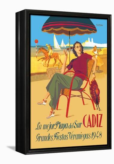 Cadiz, La Mejor Playa del Sur-null-Framed Stretched Canvas