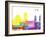 Cadiz Skyline Pop-paulrommer-Framed Art Print