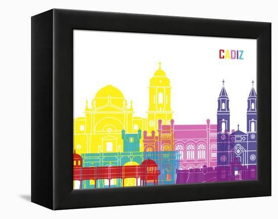 Cadiz Skyline Pop-paulrommer-Framed Stretched Canvas