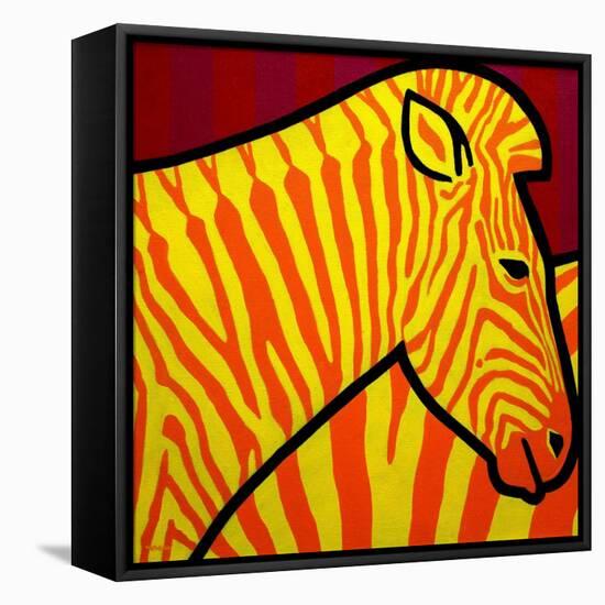 Cadmium Zebra-John Nolan-Framed Premier Image Canvas