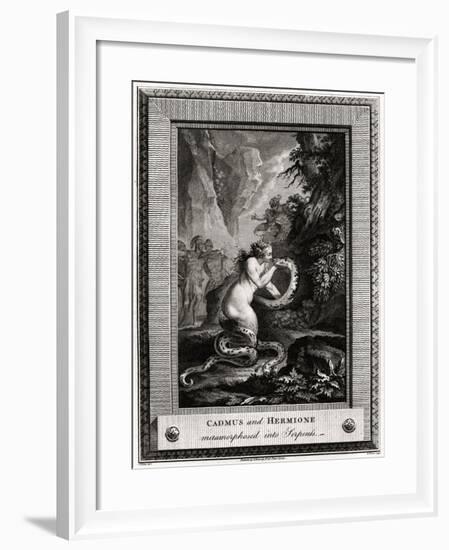 Cadmus and Hermione, Metamorphosed into Serpents, 1776-W Walker-Framed Giclee Print