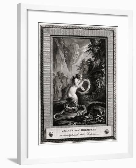 Cadmus and Hermione, Metamorphosed into Serpents, 1776-W Walker-Framed Giclee Print