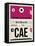 CAE Columbia Luggage Tag I-NaxArt-Framed Stretched Canvas