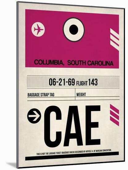 CAE Columbia Luggage Tag I-NaxArt-Mounted Art Print