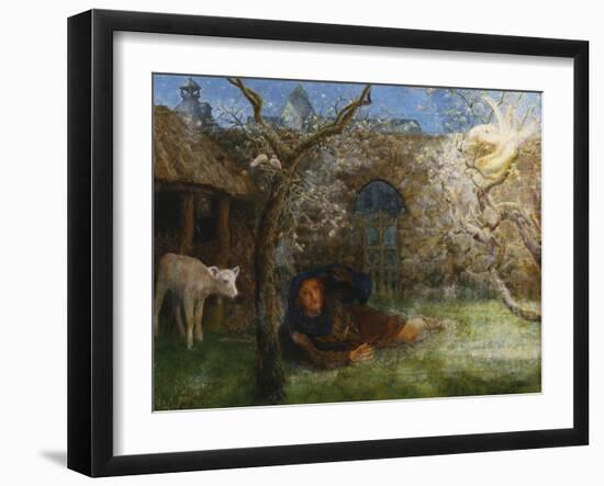 Caedmon's Awakening-Arthur Hughes-Framed Giclee Print