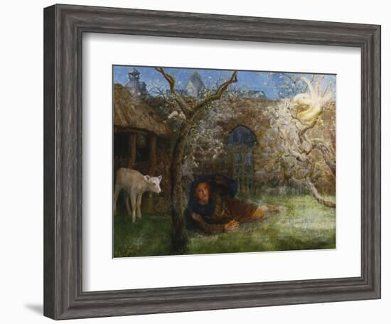 Caedmon's Awakening-Arthur Hughes-Framed Giclee Print