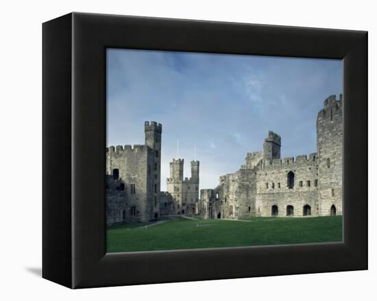 Caernarfon (Caernarvon) Castle, Unesco World Heritage Site, Gwynedd, Wales, United Kingdom-Adam Woolfitt-Framed Premier Image Canvas