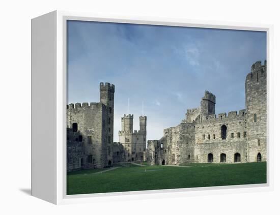 Caernarfon (Caernarvon) Castle, Unesco World Heritage Site, Gwynedd, Wales, United Kingdom-Adam Woolfitt-Framed Premier Image Canvas