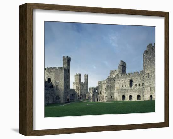 Caernarfon (Caernarvon) Castle, Unesco World Heritage Site, Gwynedd, Wales, United Kingdom-Adam Woolfitt-Framed Photographic Print