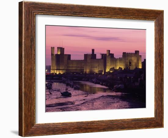 Caernarfon (Caernarvon) Castle, Unesco World Heritage Site, Gwynedd, Wales, United Kingdom-Adam Woolfitt-Framed Photographic Print