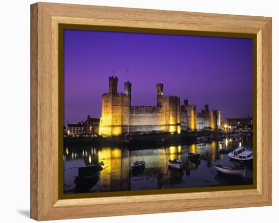 Caernarfon Castle, Gwynedd, Wales-Rex Butcher-Framed Premier Image Canvas