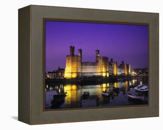 Caernarfon Castle, Gwynedd, Wales-Rex Butcher-Framed Premier Image Canvas