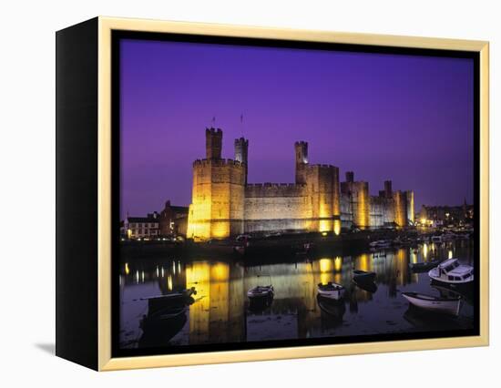 Caernarfon Castle, Gwynedd, Wales-Rex Butcher-Framed Premier Image Canvas