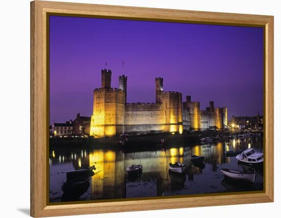 Caernarfon Castle, Gwynedd, Wales-Rex Butcher-Framed Premier Image Canvas