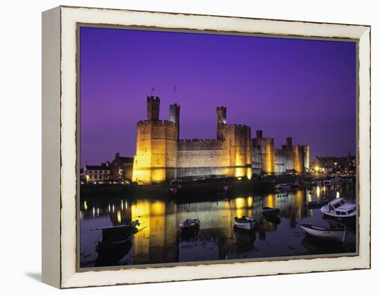 Caernarfon Castle, Gwynedd, Wales-Rex Butcher-Framed Premier Image Canvas