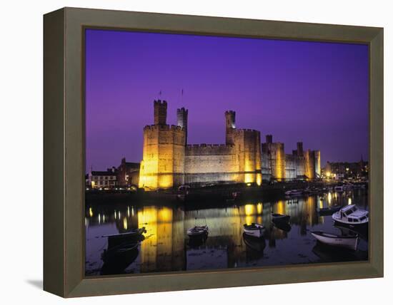 Caernarfon Castle, Gwynedd, Wales-Rex Butcher-Framed Premier Image Canvas