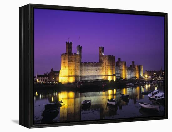 Caernarfon Castle, Gwynedd, Wales-Rex Butcher-Framed Premier Image Canvas