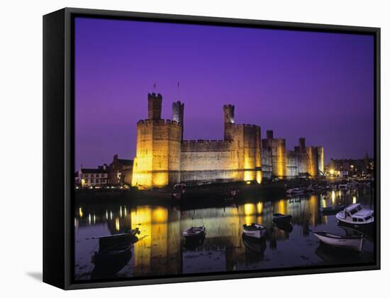 Caernarfon Castle, Gwynedd, Wales-Rex Butcher-Framed Premier Image Canvas