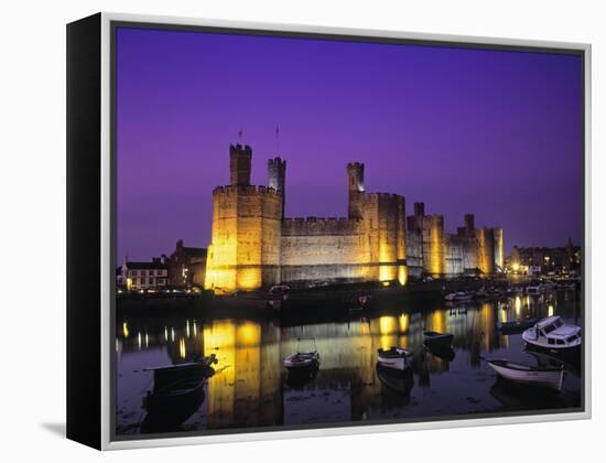 Caernarfon Castle, Gwynedd, Wales-Rex Butcher-Framed Premier Image Canvas