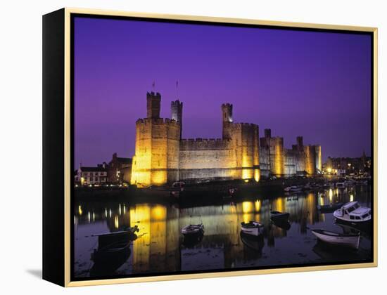 Caernarfon Castle, Gwynedd, Wales-Rex Butcher-Framed Premier Image Canvas