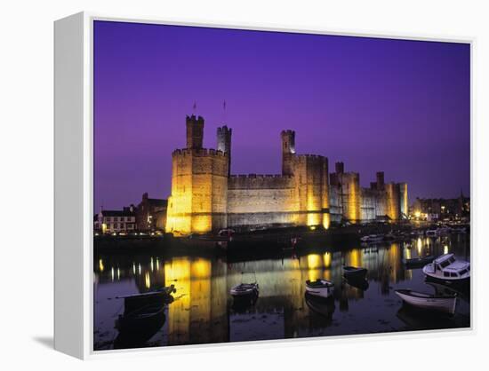 Caernarfon Castle, Gwynedd, Wales-Rex Butcher-Framed Premier Image Canvas