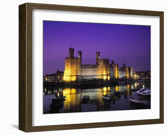 Caernarfon Castle, Gwynedd, Wales-Rex Butcher-Framed Photographic Print