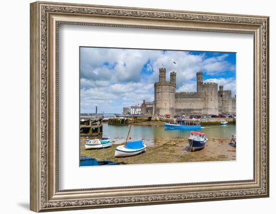 Caernarfon Castle, UNESCO World Heritage Site, Caernarfon, Gwynedd, Wales, United Kingdom, Europe-Alan Copson-Framed Photographic Print