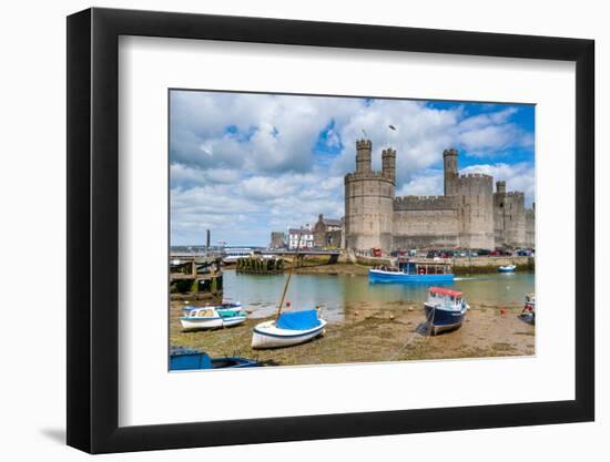 Caernarfon Castle, UNESCO World Heritage Site, Caernarfon, Gwynedd, Wales, United Kingdom, Europe-Alan Copson-Framed Photographic Print