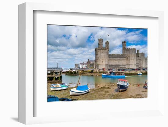 Caernarfon Castle, UNESCO World Heritage Site, Caernarfon, Gwynedd, Wales, United Kingdom, Europe-Alan Copson-Framed Photographic Print