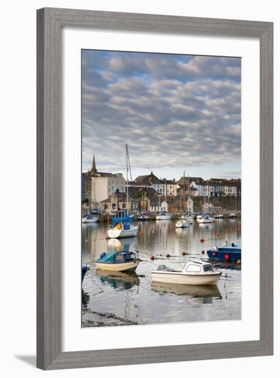 Caernarfon Harbour, Caernarfon, Gwynedd, Wales, United Kingdom, Europe-Alan Copson-Framed Photographic Print