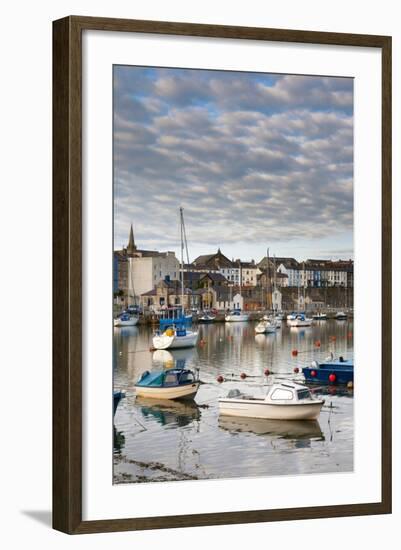 Caernarfon Harbour, Caernarfon, Gwynedd, Wales, United Kingdom, Europe-Alan Copson-Framed Photographic Print