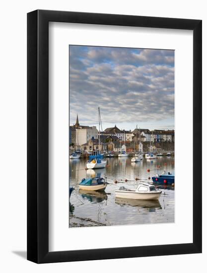 Caernarfon Harbour, Caernarfon, Gwynedd, Wales, United Kingdom, Europe-Alan Copson-Framed Photographic Print