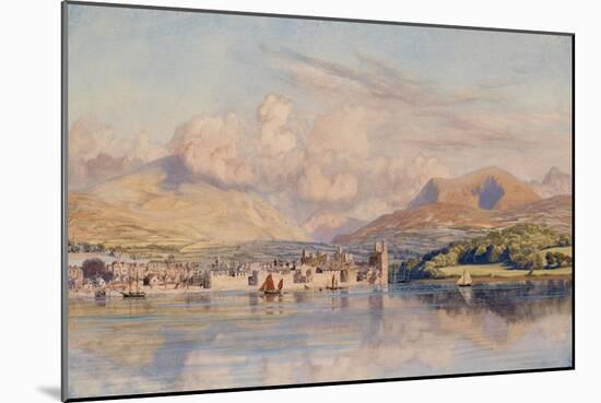 Caernarvon, 1875 (Oil on Canvas)-John Brett-Mounted Giclee Print