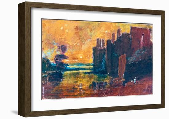 Caernarvon Castle at Sunrise, 1798-J M W Turner-Framed Giclee Print
