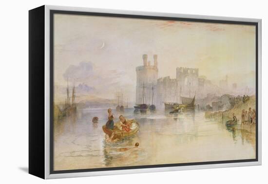 Caernarvon Castle, c.1833-Joseph Mallord William Turner-Framed Premier Image Canvas