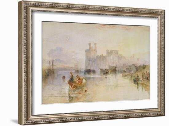 Caernarvon Castle, c.1833-Joseph Mallord William Turner-Framed Giclee Print