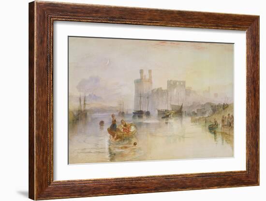 Caernarvon Castle, c.1833-Joseph Mallord William Turner-Framed Giclee Print