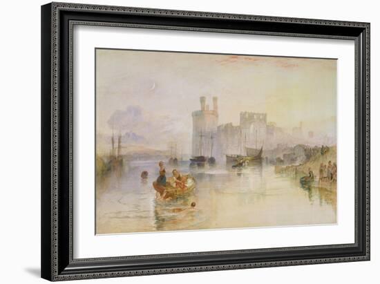 Caernarvon Castle, c.1833-Joseph Mallord William Turner-Framed Giclee Print