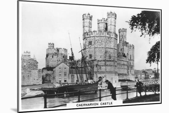 Caernarvon Castle, Caernarfon in North Wales, 1936-null-Mounted Giclee Print