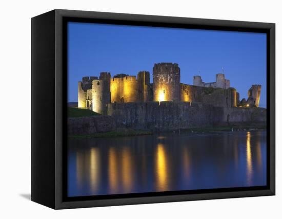 Caerphilly Castle, Mid Glamorgan, Wales, United Kingdom, Europe-Billy Stock-Framed Premier Image Canvas