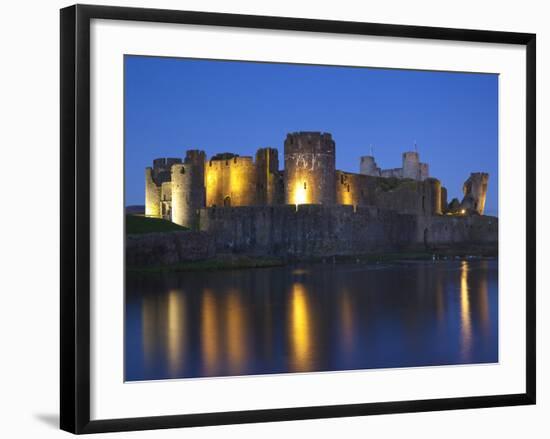 Caerphilly Castle, Mid Glamorgan, Wales, United Kingdom, Europe-Billy Stock-Framed Photographic Print