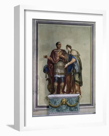 Caesar and Calpurnia-Giambattista Canal-Framed Art Print