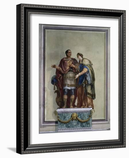 Caesar and Calpurnia-Giambattista Canal-Framed Art Print