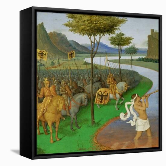 Caesar Crossing the Rubicon-Jean Fouquet-Framed Premier Image Canvas