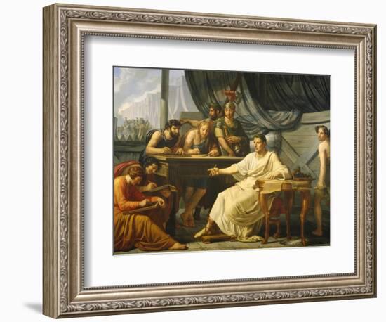 Caesar Dictating His Commentaries-Pelagio Palagi-Framed Giclee Print